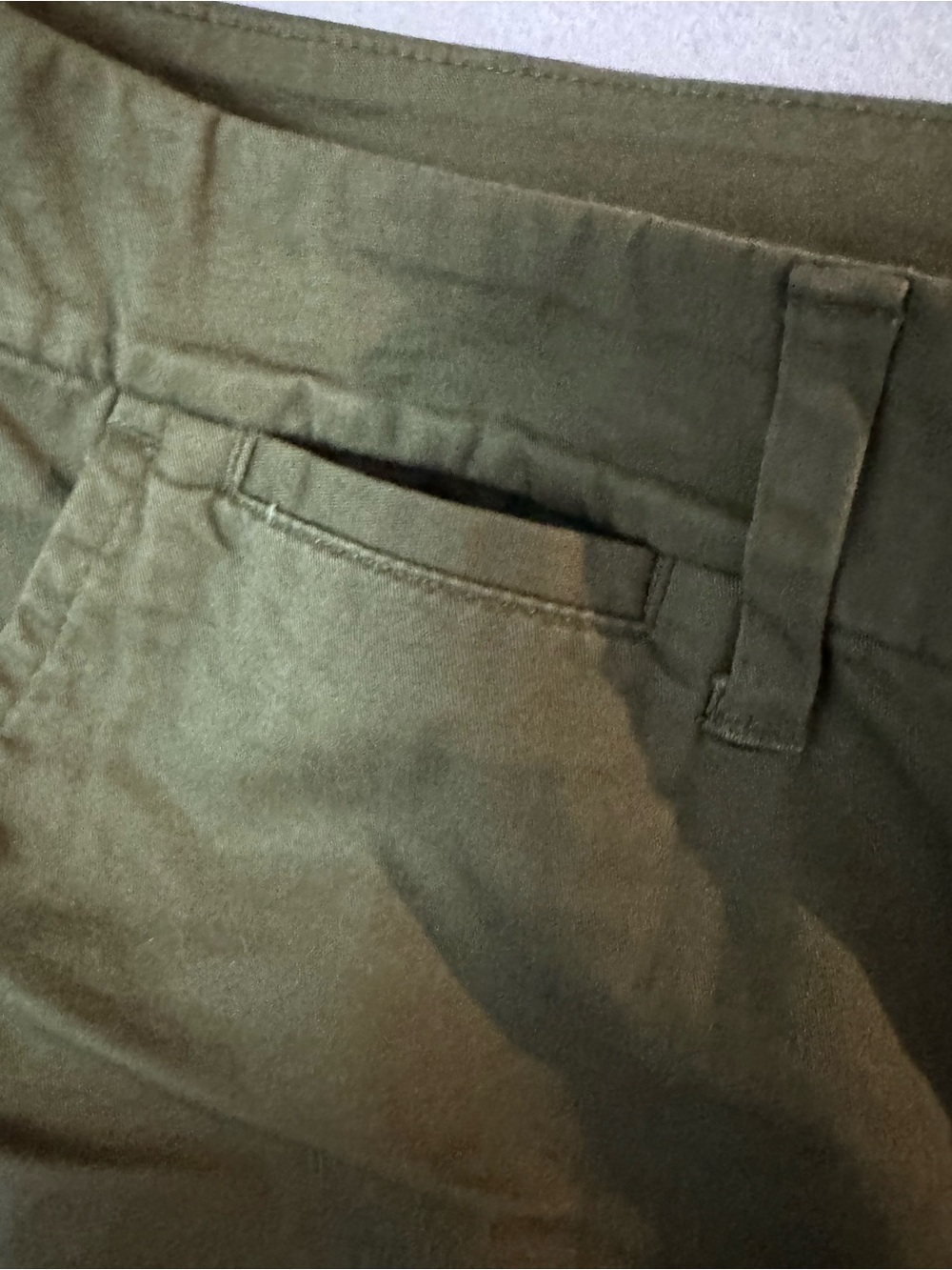 a new day Olive Green Cotton Chino Shorts - Picture 4 of 6
